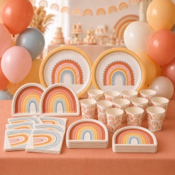 *Boho Rainbow Premium SUPERSAVER Party Pack for 16